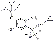 2-氨基-5-氯-α-(環(huán)丙基乙炔)-4-異丙基甲硅烷基氧基-α-(三氟甲基)苯甲醇結構式_1159977-02-2結構式