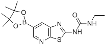 1-乙基-3-[6-(4,4,5,5-四甲基-1,3,2-二噁硼烷-2-基)噻唑并[5,4-b]吡啶-2-基]脲結構式_1160791-16-1結構式