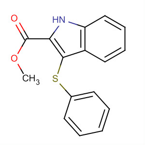 3-(苯基硫代)-1H-吲哚-2-羧酸甲酯結構式_116757-24-5結構式