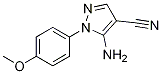 5-氨基-1-(4-甲氧基苯基)-1H-吡唑-4-甲腈結(jié)構(gòu)式_116884-64-1結(jié)構(gòu)式