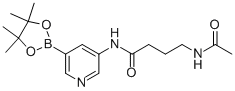 4-乙?；被?n-[5-(4,4,5,5-四甲基-[1,3,2]二噁硼烷-2-基)吡啶-3-基]丁酰胺結(jié)構(gòu)式_1171891-25-0結(jié)構(gòu)式