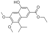 4-羥基-6,7-二甲氧基-8-(1-甲基乙基)-2-萘羧酸乙酯結(jié)構(gòu)式_1174764-48-7結(jié)構(gòu)式