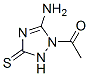 (9ci)-1-乙?；?5-氨基-1,2-二氫-3H-1,2,4-噻唑-3-硫酮結(jié)構(gòu)式_118025-67-5結(jié)構(gòu)式