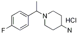 1-[1-(4-氟-苯基)-乙基]-哌啶-4-胺鹽酸鹽結構式_1185310-22-8結構式