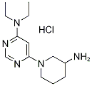 [6-(3-氨基-哌啶-1-基)-嘧啶-4-基]-二乙基-胺鹽酸鹽結(jié)構(gòu)式_1185310-90-0結(jié)構(gòu)式
