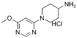 1-(6-甲氧基-嘧啶-4-基)-哌啶-4-胺鹽酸鹽結構式_1185315-37-0結構式