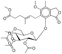 霉酚酸甲酯苯酚6-(2,3,4,6-四-O-乙酰基-beta-D-葡糖苷)結(jié)構式_1186295-42-0結(jié)構式