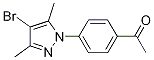1-(4-乙?；交?-4-溴-3,5-二甲基吡唑結(jié)構(gòu)式_1187385-98-3結(jié)構(gòu)式
