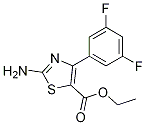 2-氨基-4-(3,5-二氟苯基)噻唑-5-羧酸乙酯結(jié)構(gòu)式_1188151-91-8結(jié)構(gòu)式