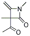 (9ci)-3-乙?；?1,3-二甲基-4-亞甲基-2-氮雜啶酮結(jié)構(gòu)式_118987-40-9結(jié)構(gòu)式