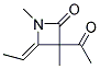 (z)-(9ci)-3-乙酰基-4-亞乙基-1,3-二甲基-2-氮雜啶酮結(jié)構(gòu)式_118987-42-1結(jié)構(gòu)式
