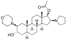 (2b,3a,5a,16b,17b)-17-Acetoxy-3-hydroxy-2-(4-morpholinyl)-16-(1-pyrrolidinyl)androstaneStructure,119302-24-8Structure (2b,3a,5a,16b,17b)-17-Acetoxy-3-hydroxy-2-(4-morpholinyl)-16-(1-pyrrolidinyl)androstane Structure,119302-24-8Structure