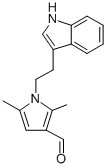1-[2-(1H-吲哚-3-基)-乙基]-2,5-二甲基-1H-吡咯-3-甲醛結(jié)構(gòu)式_119636-71-4結(jié)構(gòu)式