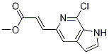 (E)-3-(7-氯-1H-吡咯并[2,3-c]吡啶-5-基)丙烯酸甲酯結(jié)構(gòu)式_1198098-49-5結(jié)構(gòu)式