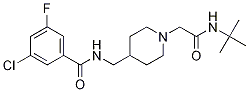 N-((1-(2-(叔丁基氨基)-2-氧代乙基)哌啶-4-基)甲基)-3-氯-5-氟苯甲酰胺結(jié)構(gòu)式_1199236-64-0結(jié)構(gòu)式