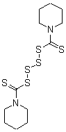 Bis(pentamethylene)thiuram tetrasulfide Structure,120-54-7Structure