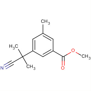 3-(1-氰基-1-甲基乙基)-5-甲基苯甲酸甲酯結構式_120512-42-7結構式