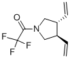 反式-(9CI)-3,4-二乙烯-1-(三氟乙?；?-吡咯烷結(jié)構(gòu)式_120568-86-7結(jié)構(gòu)式