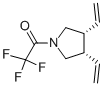 順式-(9CI)-3,4-二乙烯-1-(三氟乙?；?-吡咯烷結(jié)構(gòu)式_120568-87-8結(jié)構(gòu)式