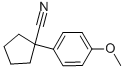 1-(4-甲氧基苯基)-1-環(huán)戊烷甲腈結(jié)構(gòu)式_1206-15-1結(jié)構(gòu)式