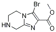 3-溴-5,6,7,8-四氫咪唑并[1,2-a]吡嗪-2-羧酸甲酯結(jié)構(gòu)式_1211011-30-1結(jié)構(gòu)式