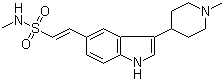 (E)-n-甲基-2-[3-(1-甲基-4-哌啶基)-1H-吲哚-5-基]乙烯磺酰胺結(jié)構(gòu)式_121679-24-1結(jié)構(gòu)式