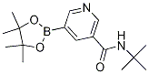 N-叔丁基-5-(4,4,5,5-四甲基-1,3,2-二噁硼烷-2-基)煙酰胺結構式_1218790-03-4結構式