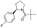 (R)-1-((r)-叔丁基亞磺?；?-2-(4-氟苯基)吡咯烷結(jié)構(gòu)式_1218989-47-9結(jié)構(gòu)式