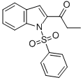 2-(1-氧代丙基)-1-(苯基磺?；?-1H-吲哚結(jié)構(gòu)式_121963-51-7結(jié)構(gòu)式