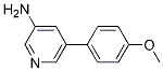 5-(4-甲氧基苯基)吡啶-3-胺結(jié)構(gòu)式_1225522-97-3結(jié)構(gòu)式