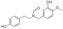 N-(p-羥基苯乙基)-n-(3-羥基-4-甲氧基芐基)甲酰胺結(jié)構(gòu)式_122584-17-2結(jié)構(gòu)式