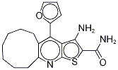 3-氨基-4-(2-呋喃)-6,7,8,9,10,11-六氫-5H-環(huán)壬[b]噻吩并[3,2-e]吡啶-2-羧酰胺結構式_1226794-97-3結構式