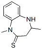 1,3,4,5-四氫-1,4-二甲基-2H-1,5-苯并二氮雜卓-2-硫酮結(jié)構式_123229-11-8結(jié)構式