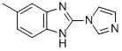 (9ci)-2-(1H-咪唑-1-基)-5-甲基-1H-苯并咪唑結構式_123396-66-7結構式