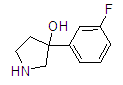 3-(3-氟苯基)吡咯烷-3-醇結(jié)構(gòu)式_1245648-01-4結(jié)構(gòu)式