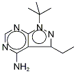 4-氨基-1-叔丁基-3-(3-乙基)吡唑并[3,4-d]嘧啶結(jié)構(gòu)式_1246816-12-5結(jié)構(gòu)式