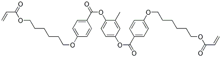 1,4-Bis-[4-(6-acryloyloxyhexyloxy)benzoyloxy]-2-methylbenzene Structure,125248-71-7Structure