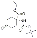 1-(叔丁氧基羰基氨基)-4-氧代環(huán)己烷羧酸乙酯結(jié)構(gòu)式_1253791-63-7結(jié)構(gòu)式