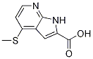 4-(甲基硫代)-1H-吡咯并[2,3-b]吡啶-2-羧酸結(jié)構(gòu)式_1256833-38-1結(jié)構(gòu)式