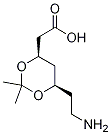 (4R,順式)-6-(2-氨基乙基)-2,2-二甲基-1,3-二噁烷-4-乙酸結構式_125995-17-7結構式