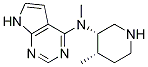 N-甲基-n-((3s,4s)-4-甲基哌啶-3-基)-7h-吡咯并[2,3-d]嘧啶-4-胺結(jié)構(gòu)式_1260614-73-0結(jié)構(gòu)式