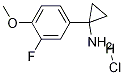 1-(3-氟-4-甲氧基苯基)環(huán)丙胺結(jié)構(gòu)式_1260852-84-3結(jié)構(gòu)式