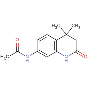 N-(4,4-二甲基-2-氧代-1,2,3,4-四氫喹啉-7-基)乙酰胺結(jié)構(gòu)式_126099-59-0結(jié)構(gòu)式