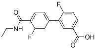 4-(乙基氨基甲酰)-3,6-二氟-[1,1-聯(lián)苯]-3-羧酸結(jié)構(gòu)式_1261909-44-7結(jié)構(gòu)式