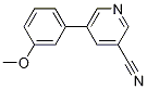 5-(3-甲氧基苯基)吡啶-3-甲腈結(jié)構(gòu)式_1268095-80-2結(jié)構(gòu)式