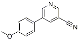5-(4-甲氧基苯基)吡啶-3-甲腈結(jié)構(gòu)式_1268095-82-4結(jié)構(gòu)式
