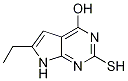 6-乙基-2-疏基-7h-吡咯并[2,3-d]嘧啶-4-醇結(jié)構(gòu)式_1275607-95-8結(jié)構(gòu)式