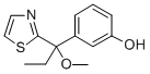 3-[1-甲氧基-1-(2-噻唑)丙基]苯酚結(jié)構(gòu)式_129424-07-3結(jié)構(gòu)式