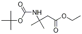 3-(叔丁氧基羰基氨基)-3-甲基丁酸乙酯結(jié)構(gòu)式_130985-42-1結(jié)構(gòu)式