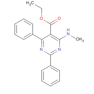 4-(甲基氨基)-2,6-二苯基嘧啶-5-羧酸乙酯結(jié)構(gòu)式_131456-61-6結(jié)構(gòu)式